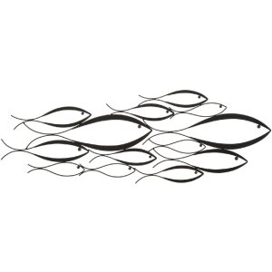 Mauro Ferretti настенное панно Fishy 100x1x35 см черный