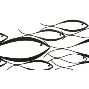 Mauro Ferretti настенное панно Fishy 100x1x35 см черный