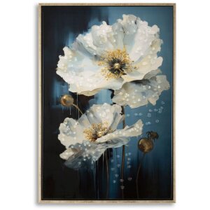 Mauro Ferretti Wandbild Bluey 42x3,5x62 cm blau weiß