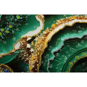 Mauro Ferretti Wandbild Smeraldy 82x4x62 cm grün gold