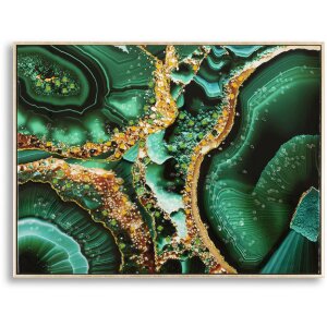 Mauro Ferretti Wandbild Smeraldy 82x4x62 cm grün gold