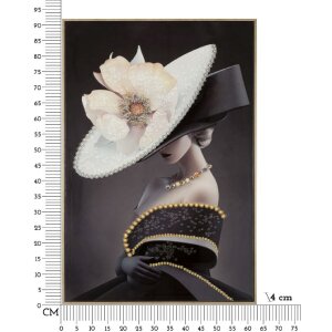 Mauro Ferretti Фреска Венская шляпа 62x4x92 см черное золото