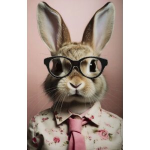 Mauro Ferretti Wandbild Bunny mit Rahmen 62,5x2,8x62,5 cm...