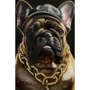 Mauro Ferretti Wandbild Bully 62x4x82 cm schwarz gold