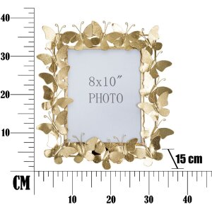 Mauro Ferretti Bilderrahmen Schmetterling Glam 20x25 cm gold