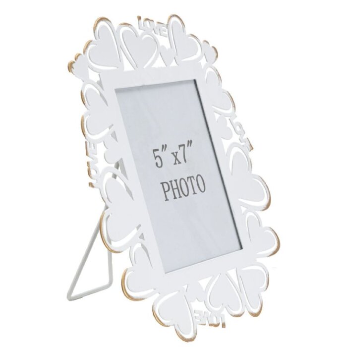 Mauro Ferretti фоторамка сердце 13x18 см белое золото