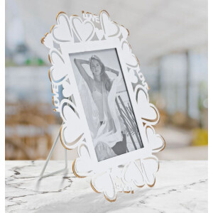 Mauro Ferretti фоторамка сердце 13x18 см белое золото