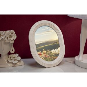 Mauro Ferretti Bilderrahmen Ovally 15x20 cm weiß