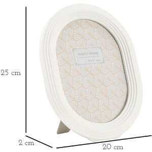 Mauro Ferretti Bilderrahmen Ovally 15x20 cm weiß