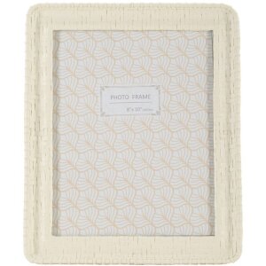 Mauro Ferretti Bilderrahmen Bambus-Stil 26x2x31 cm creme