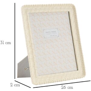 Mauro Ferretti фоторамка в бамбуковом стиле 26x2x31 см кремовая