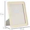 Mauro Ferretti фоторамка в бамбуковом стиле 26x2x31 см кремовая