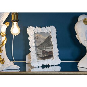 Mauro Ferretti Bilderrahmen Palmblatt 15x20 cm weiß