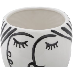 Mauro Ferretti Vase Topf Gesicht Ø 14x18,2 cm...