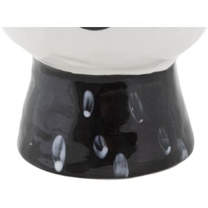 Mauro Ferretti ваза горшок лицо Ø 14x18,2 см белый черный