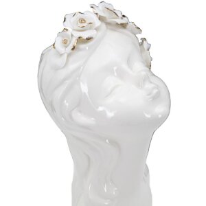 Mauro Ferretti Ваза Юные дамы Розы 10x14x26 см белое золото
