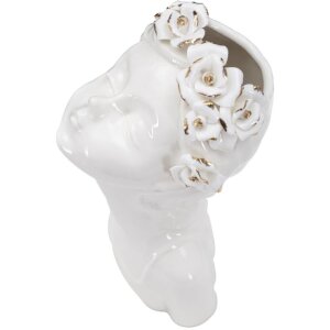Mauro Ferretti Ваза Юные дамы Розы 10x14x26 см белое золото
