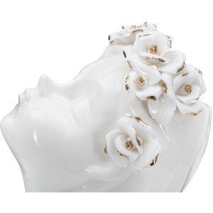 Mauro Ferretti Ваза Юные дамы Розы 10x14x26 см белое золото