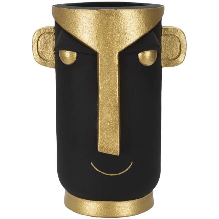 Ваза Mauro Ferretti Tribal30x23.5x40 см черное золото