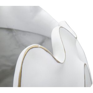 Mauro Ferretti кашпо Lines Ø 44x37 см белое мытое