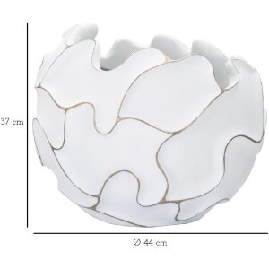 Mauro Ferretti кашпо Lines Ø 44x37 см белое мытое