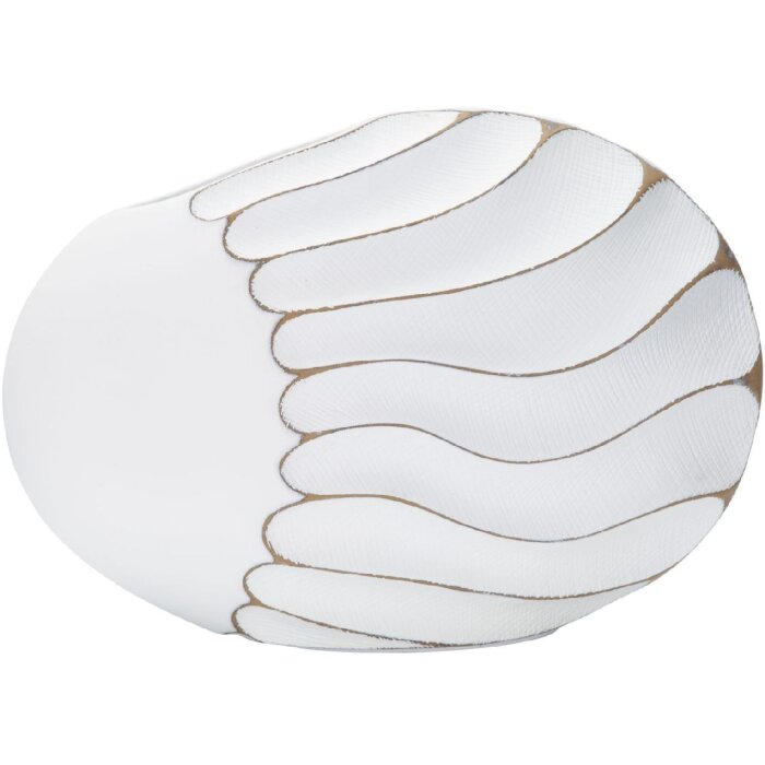 Mauro Ferretti Ваза Lines 34x11,5x24,5 см белая мытая