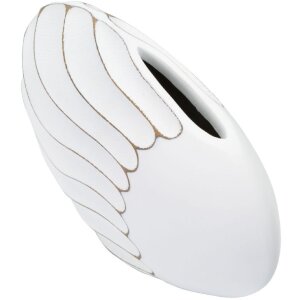 Mauro Ferretti Ваза Lines 34x11,5x24,5 см белая мытая