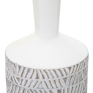 Mauro Ferretti Vase Nairobi Flasche Ø 15x49,5 cm weiß gewaschen