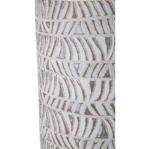 Mauro Ferretti Vase Nairobi Flasche Ø 15x49,5 cm weiß gewaschen