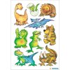 HERMA Schmucketiketten DECOR Dinos 3 Blatt selbstklebend 8,4 x 12 cm