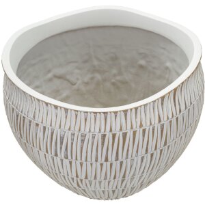 Кашпо Mauro Ferretti Stiky Ø 30,5x24,5 см золотисто-белое