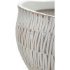 Кашпо Mauro Ferretti Stiky Ø 30,5x24,5 см золотисто-белое