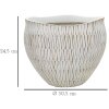 Кашпо Mauro Ferretti Stiky Ø 30,5x24,5 см золотисто-белое