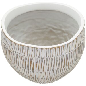 Mauro Ferretti Übertopf Stiky Ø 26X20,5 cm gold weiß