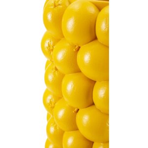 Ваза Mauro Ferretti Лимоны Ø 21x28 см желтая