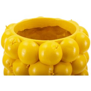 Ваза Mauro Ferretti Лимоны Ø 21x28 см желтая