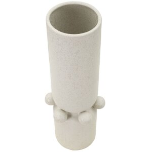 Mauro Ferretti Vase Blasen Ø 15,5x41 cm creme