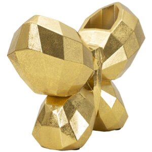Mauro Ferretti Vase Schmetterling 22,5x8x15 cm gold