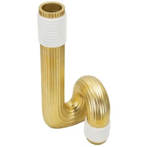 Mauro Ferretti Vase Bann Groß 15,3x13x30,5 cm gold...