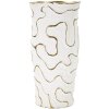 Mauro Ferretti Vase Adore Ø16x32,5 cm weiß gold