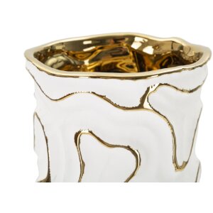 Mauro Ferretti Vase Adore Ø 12,5x25 cm weiß...