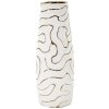 Mauro Ferretti Vase Lia Ø14,5x39,5 cm weiß gold