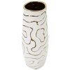 Mauro Ferretti Vase Lia Ø14,5x39,5 cm weiß gold