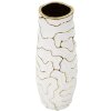 Mauro Ferretti Vase Lia Ø 12x29,5 cm weiß gold