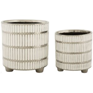 Mauro Ferretti Blumentopf-Set Ray 2-teilig Ø...