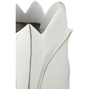 Mauro Ferretti Vase Gardy Ø30,5x69 cm weißwasch