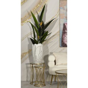 Mauro Ferretti Vase Gardy Ø 29x48 cm weißwasch