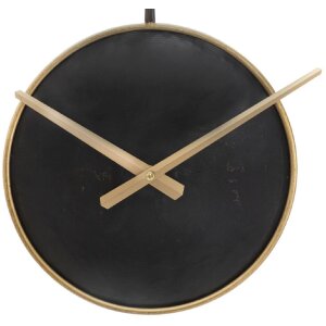 Mauro Ferretti Wanduhr Perle Ø61x4,5 cm schwarz gold