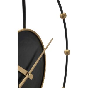 Mauro Ferretti Wanduhr Perle Ø61x4,5 cm schwarz gold