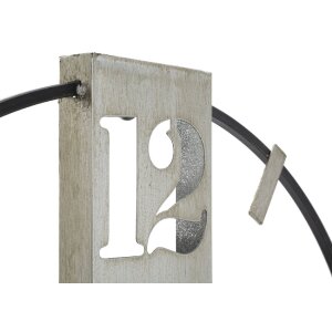 Mauro Ferretti Wanduhr Silbrig Ø 61x4,5 cm silber schwarz
